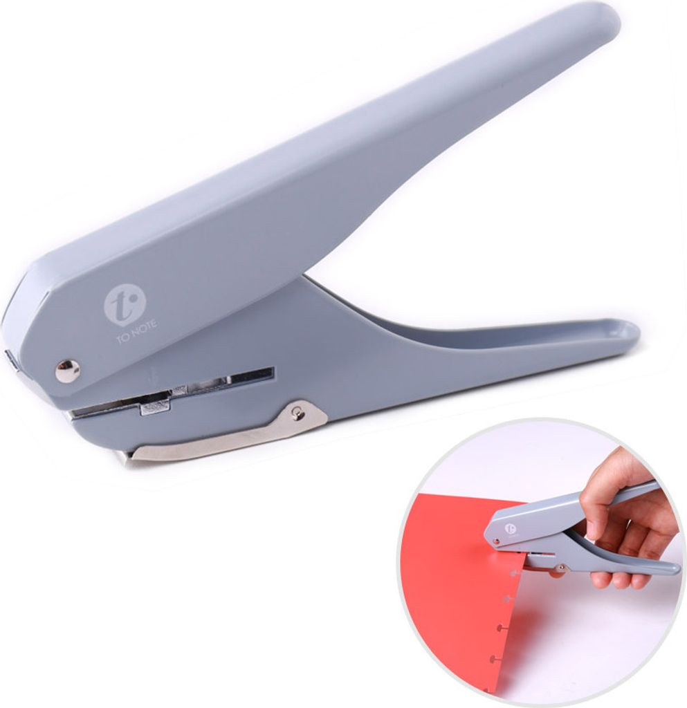 KW-Trio Handheld DIY Pilz Einlocher Locher Puncher Papierschneider mit Lineal für Office Home School Schüler