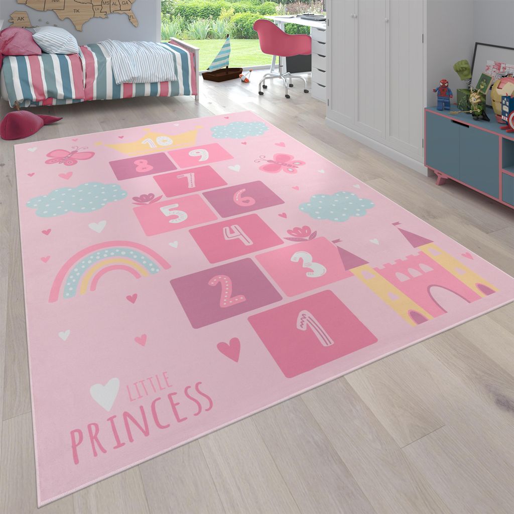 Paco Home Teppich Kinderzimmer Kinderteppich Rutschfest Produktbild 