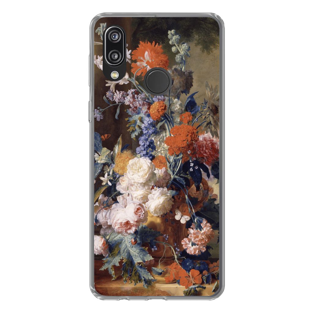 MuchoWow Handyhülle Schutzhülle Hülle für Huawei P20 Lite (2020) Stilleben mit Blumen - Malerei - Alte Meister Silikon Softcase Handy Hülle ...