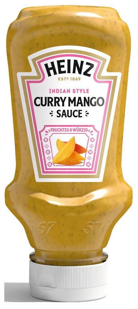 Heinz Curry Mango, Curry, 220 ml, Seler, Mleko, Musztarda, Zdjęcie produktu 