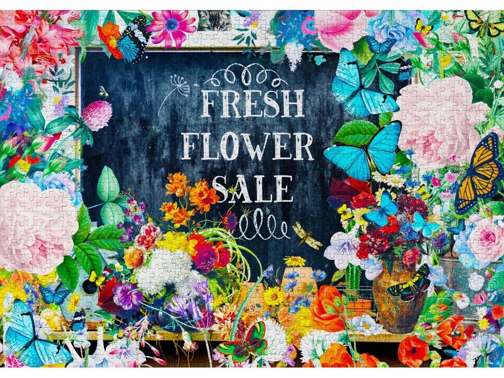 Puzzle mit 1000 Teilen – Enjoy – Blumenverkauf