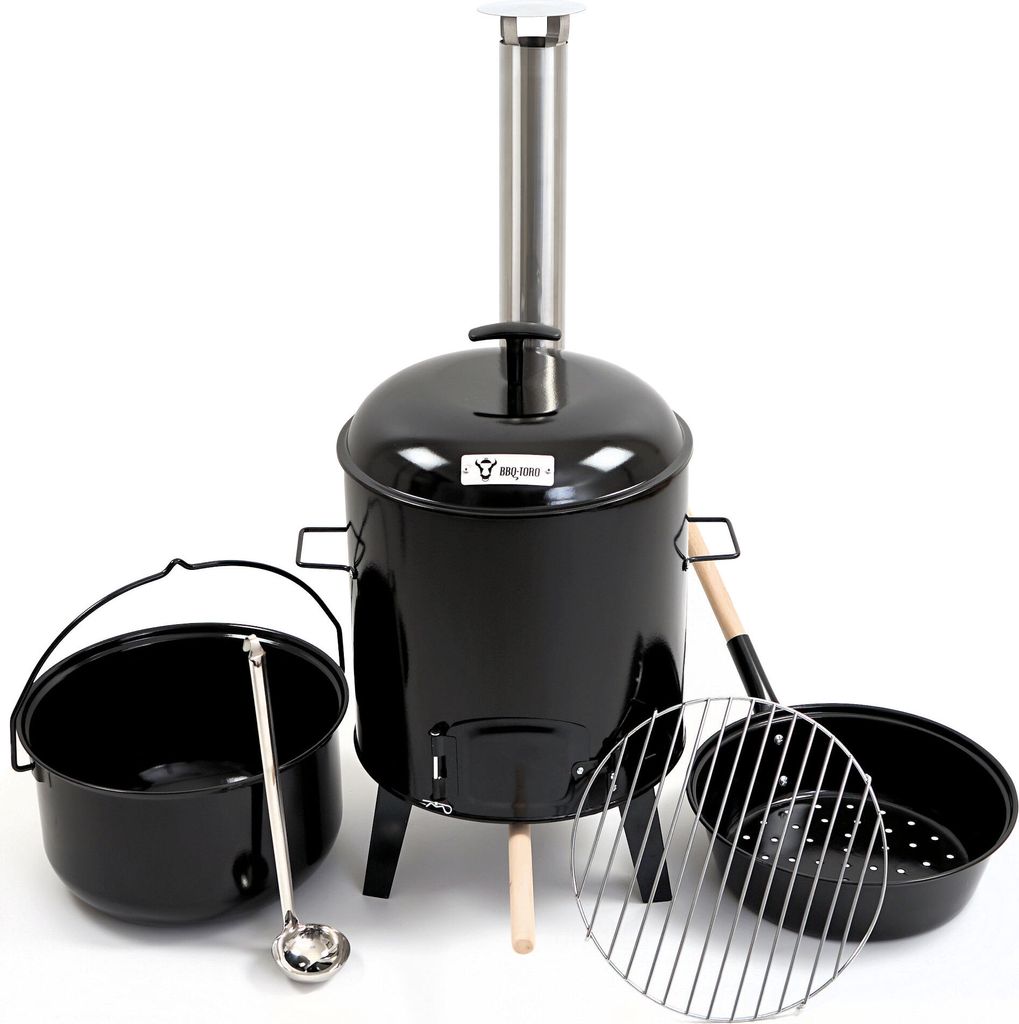 BBQ-Toro emaillierte Gulaschkanone mit Deckel, Kessel 17L Produktbild 2