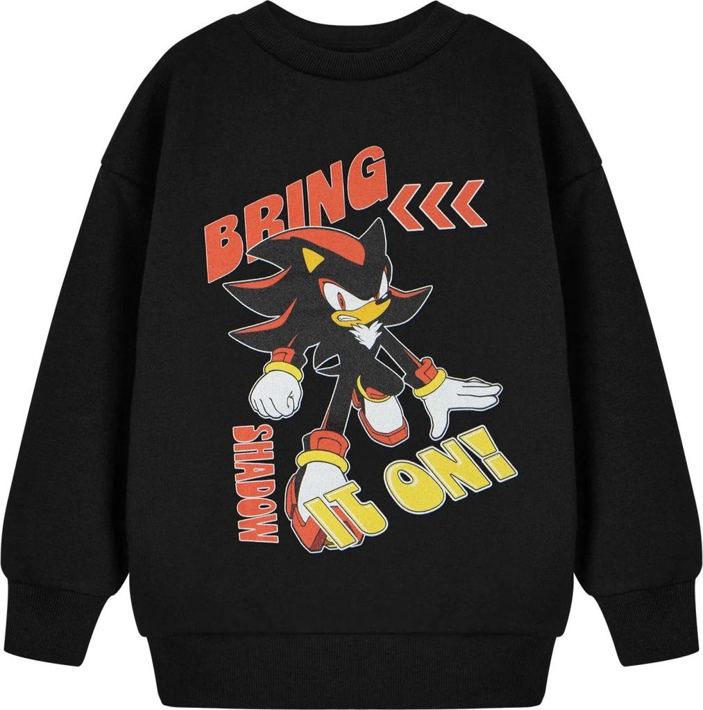 Sonic The Hedgehog - "Bring It On" Sweatshirt für Jungen NS9795 (128) (Schwarz)