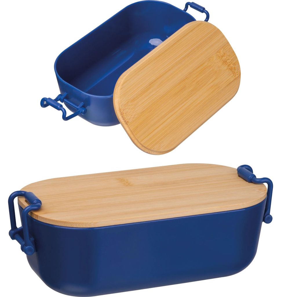Brotdose / Lunchbox / mit Bambusdeckel und Bügelverschluss Produktbild 