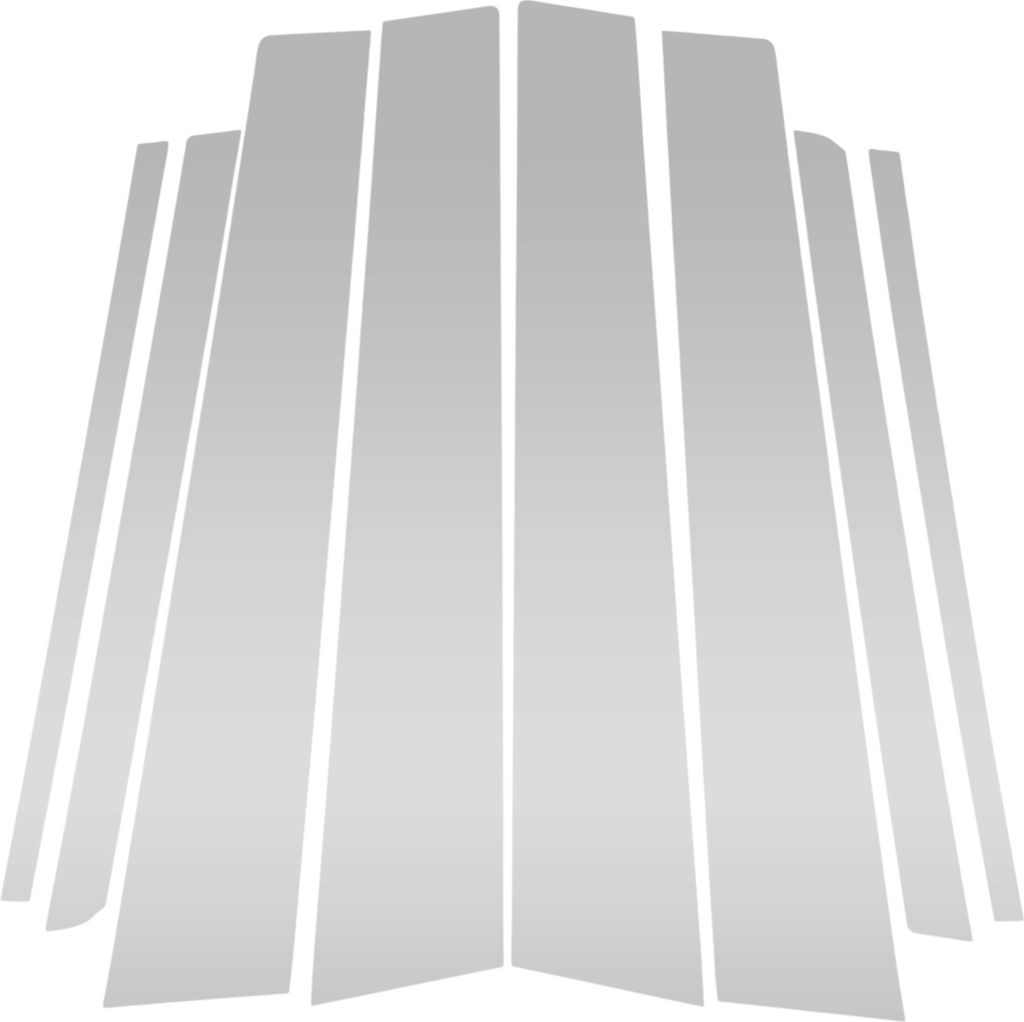 8 Stück Front Hinten Links Rechts Türpfosten Fensterleiste Für Toyota Verso/EZ 2012-2015 Plastik Silberton
