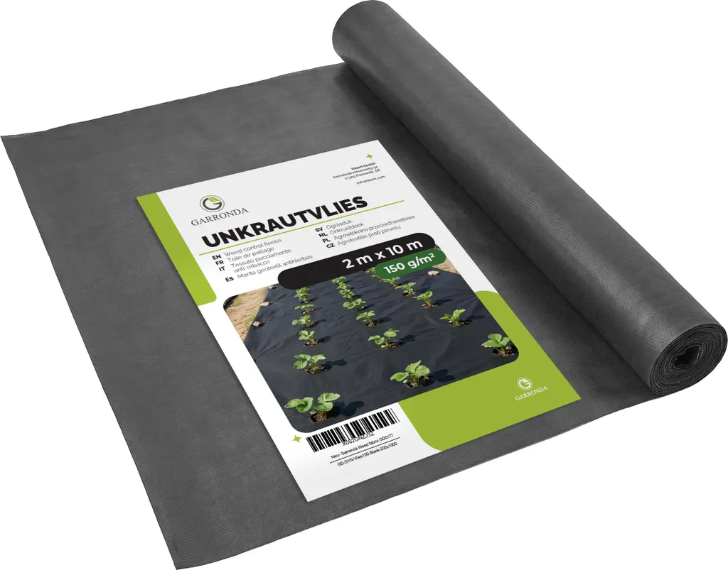 Toile anti-herbe perméable 150g/m² : stoppez les mauvaises herbes