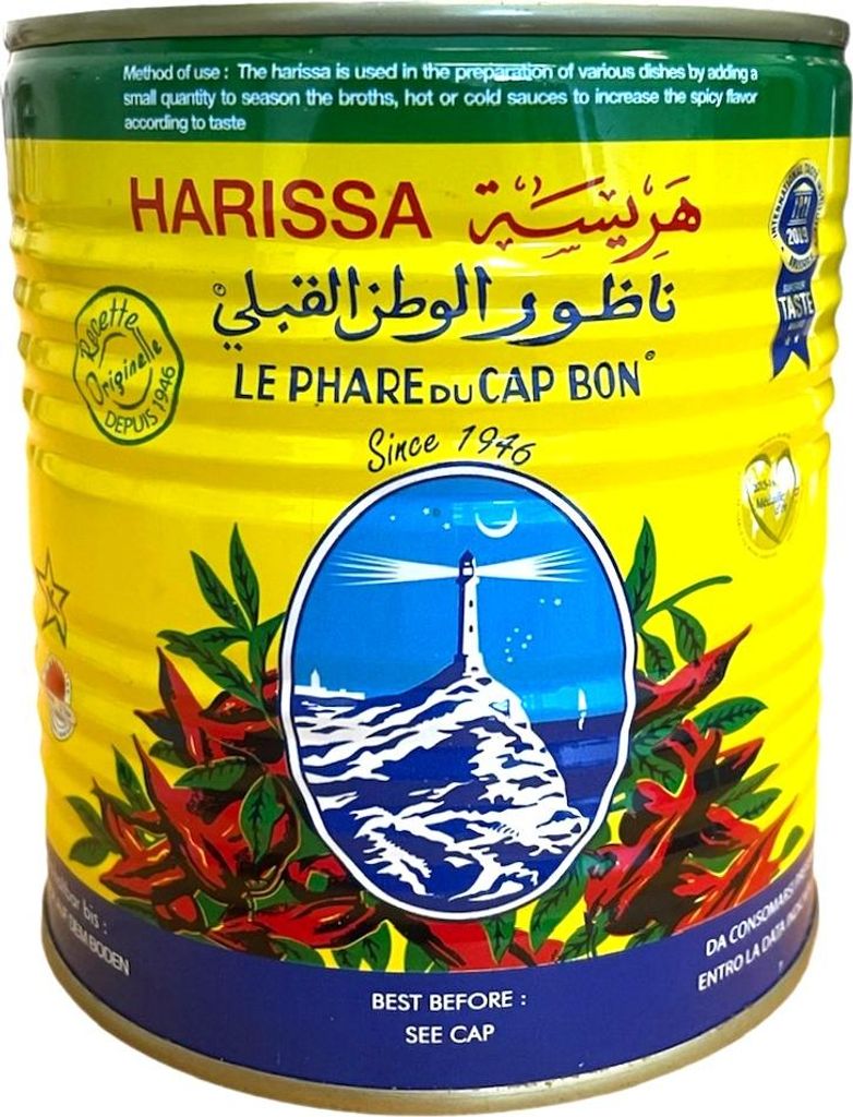 Würzpaste Le Phare du Cap Bon Harissa | Scharfe Chilipaste aus Tunesien für würzige Gerichte | 760 g