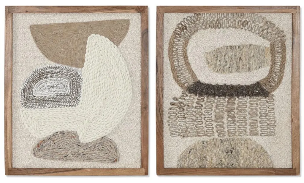 Objet Déco ESPRIT Coton et Acacia pour Entrée et Salon - 50x3x60 cm