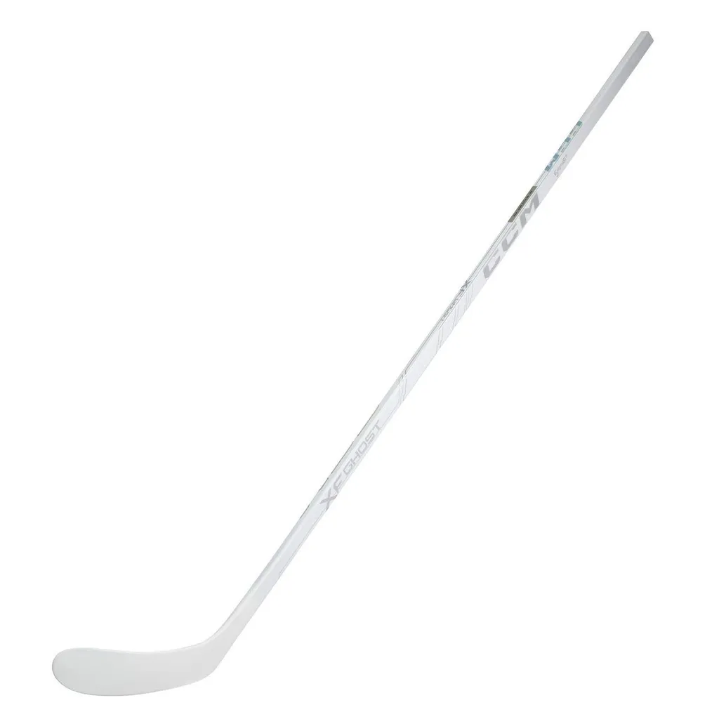 Crosse de hockey CCM XF Ghost White Senior Flex 85 P28 gauche