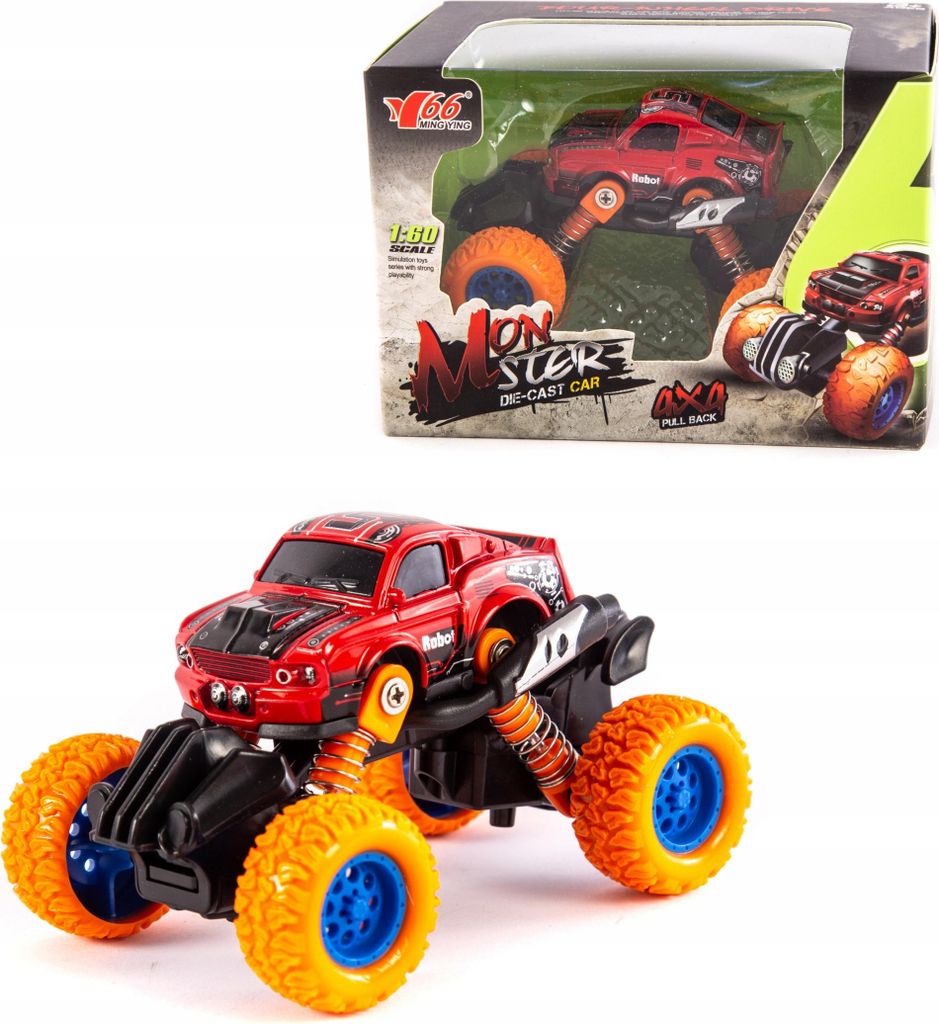 Monster Truck Geländewagen Große Reifen Spielzeugauto Bunt Offroad Kinder Geschenk