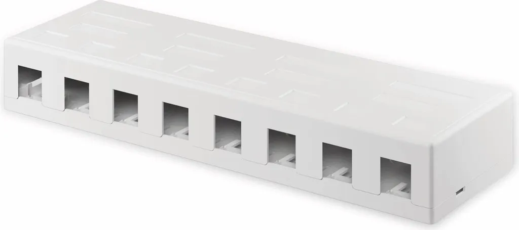 Goobay 79426 Box Distribuzione 8 Porte | Keystone Snap-In per Ufficio