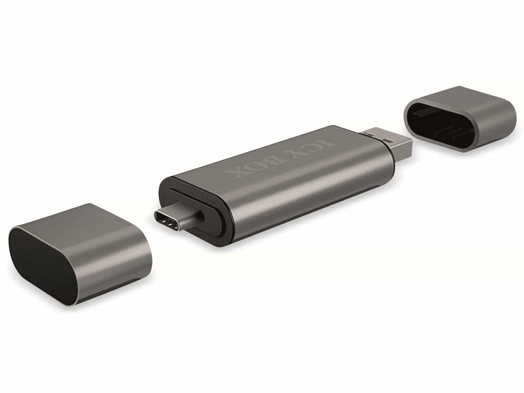 RAIDSONIC ICY BOX Czytnik kart SD/MicroSD, USB 2.0 z USB-C Zdjęcie produktu 