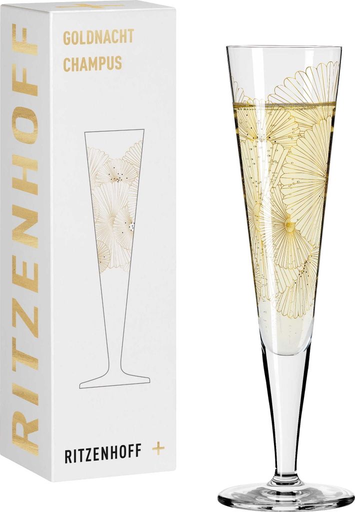 Goldnacht Champagnerglas #10 Von Lenka Kühnertová