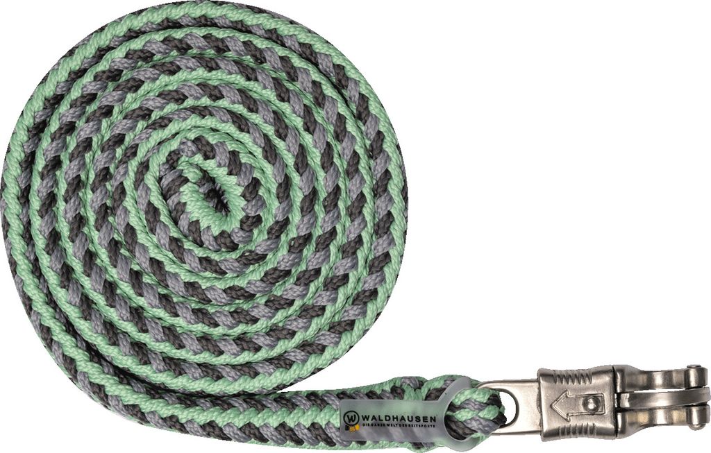 Waldhausen Anbindestrick Plus - Panikhaken in verschiedenen Farben, Farbe:grau/orchidee/weiß