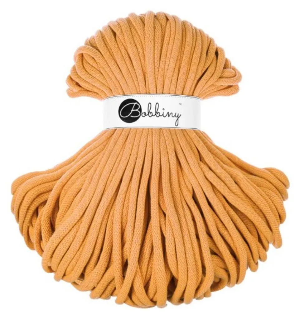 Cordon Jumbo Bobbin 9 mm 100 m Orange pour Macramé et Loisirs Créatifs