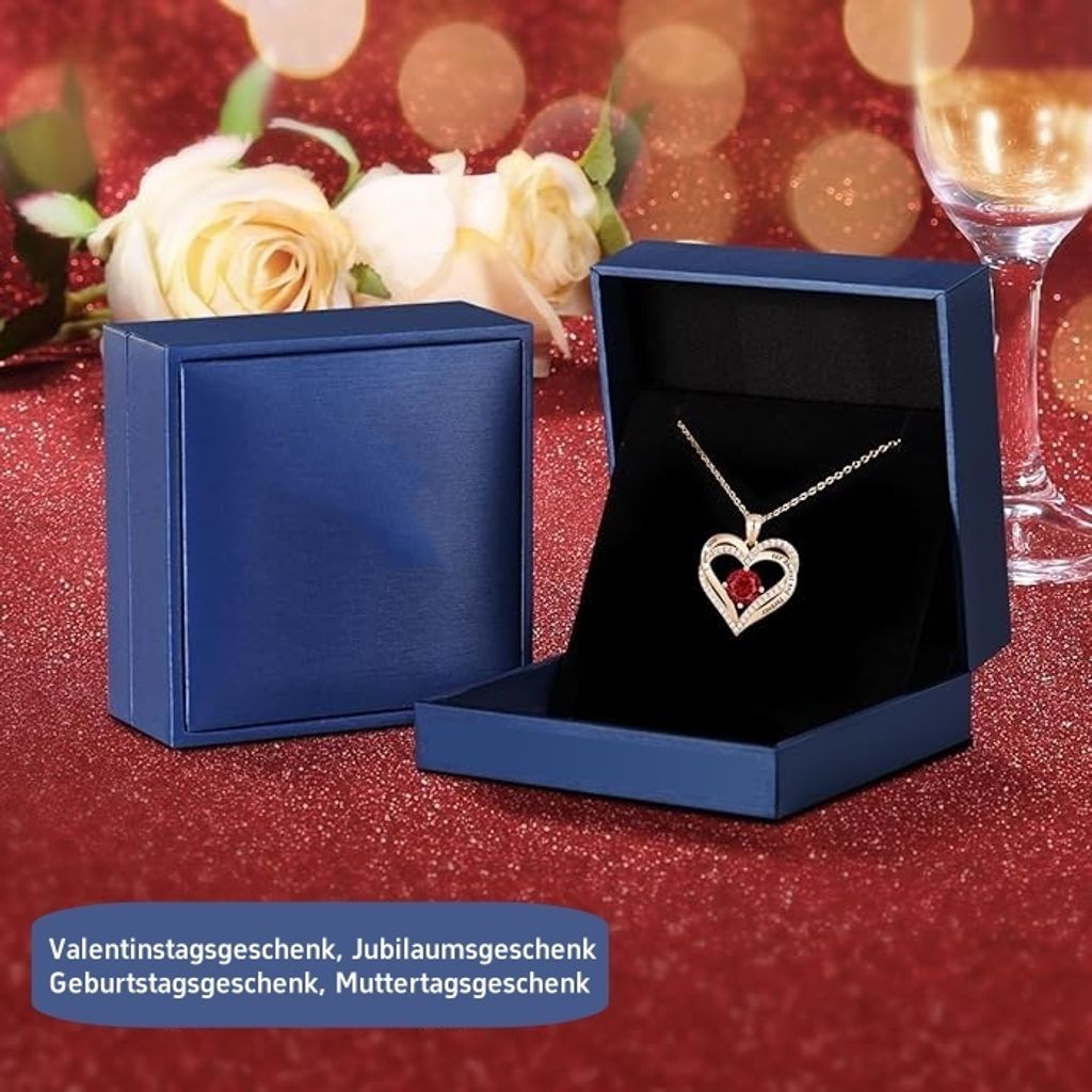 925 Sterling Silber Rosegold Forever Love Kette Damen Produktbild 4