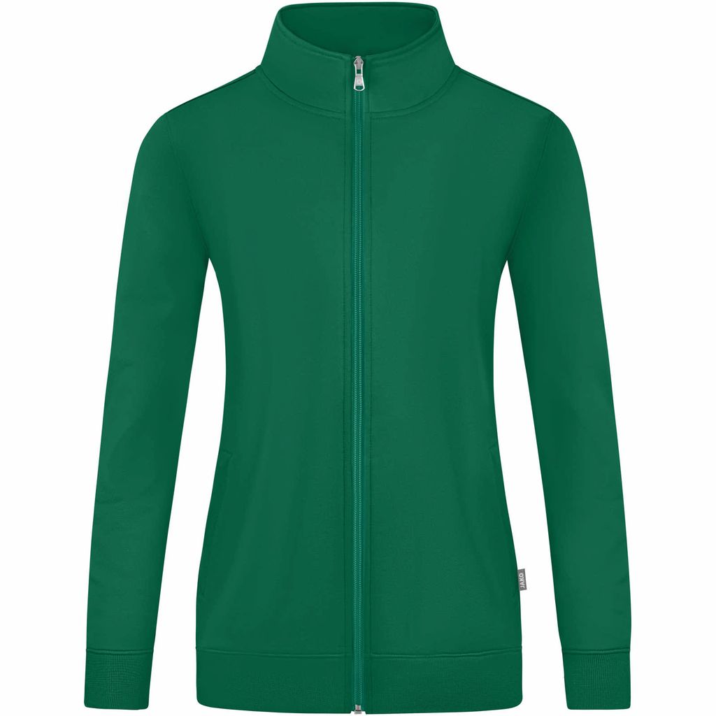 JAKO Damen Sweatjacke Doubletex, Farbe:grün, Größe:38
