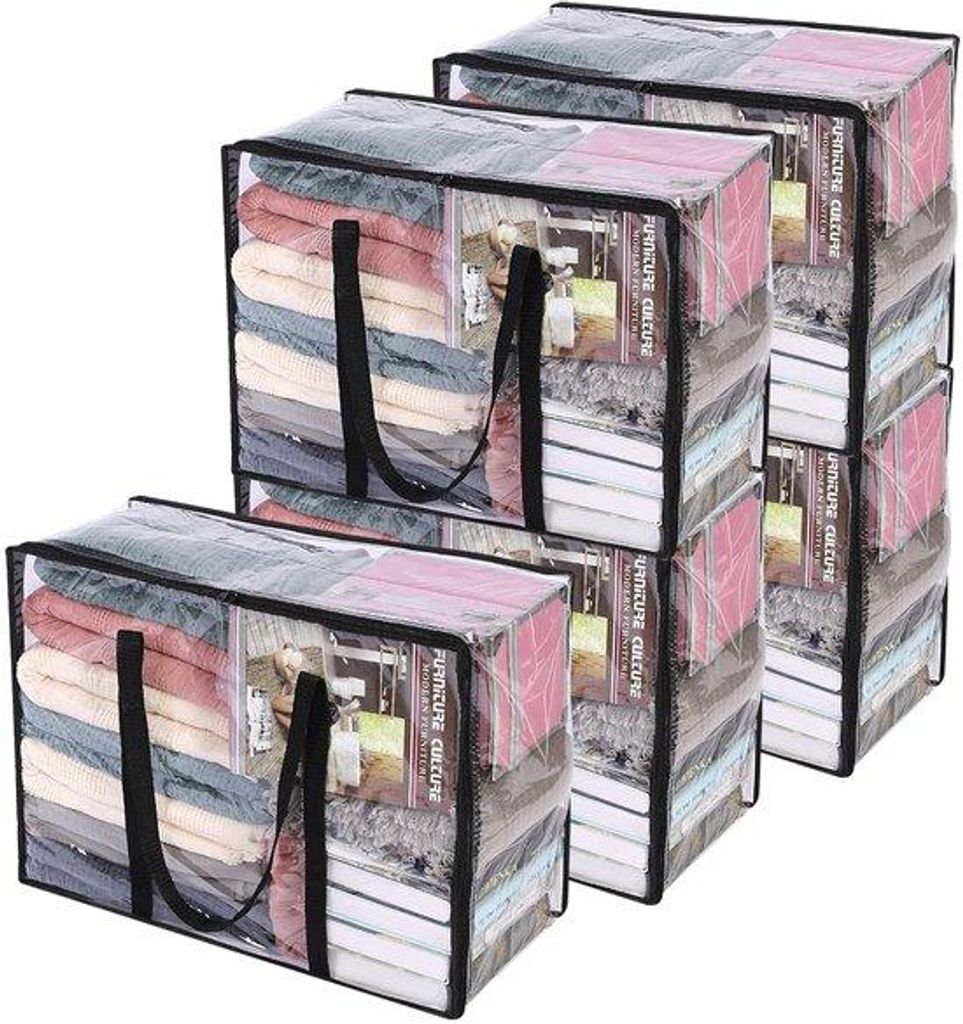 Unterbett-Container - 40L - transparent - PVC