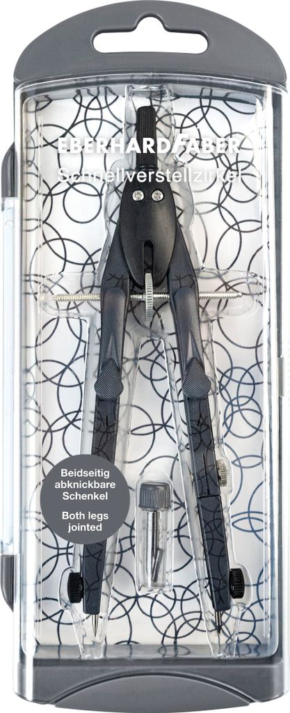 Eberhard Faber 571710 Schnellverstellzirkel m. Gel. Produktbild 
