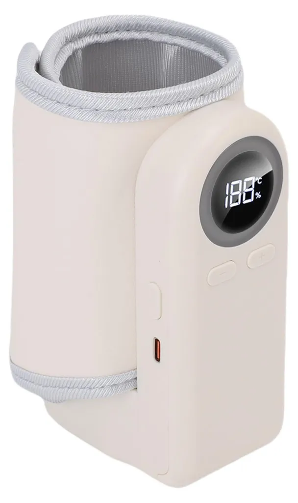 Chauffe-biberon portable rechargeable réglable de 37°C à 55°C