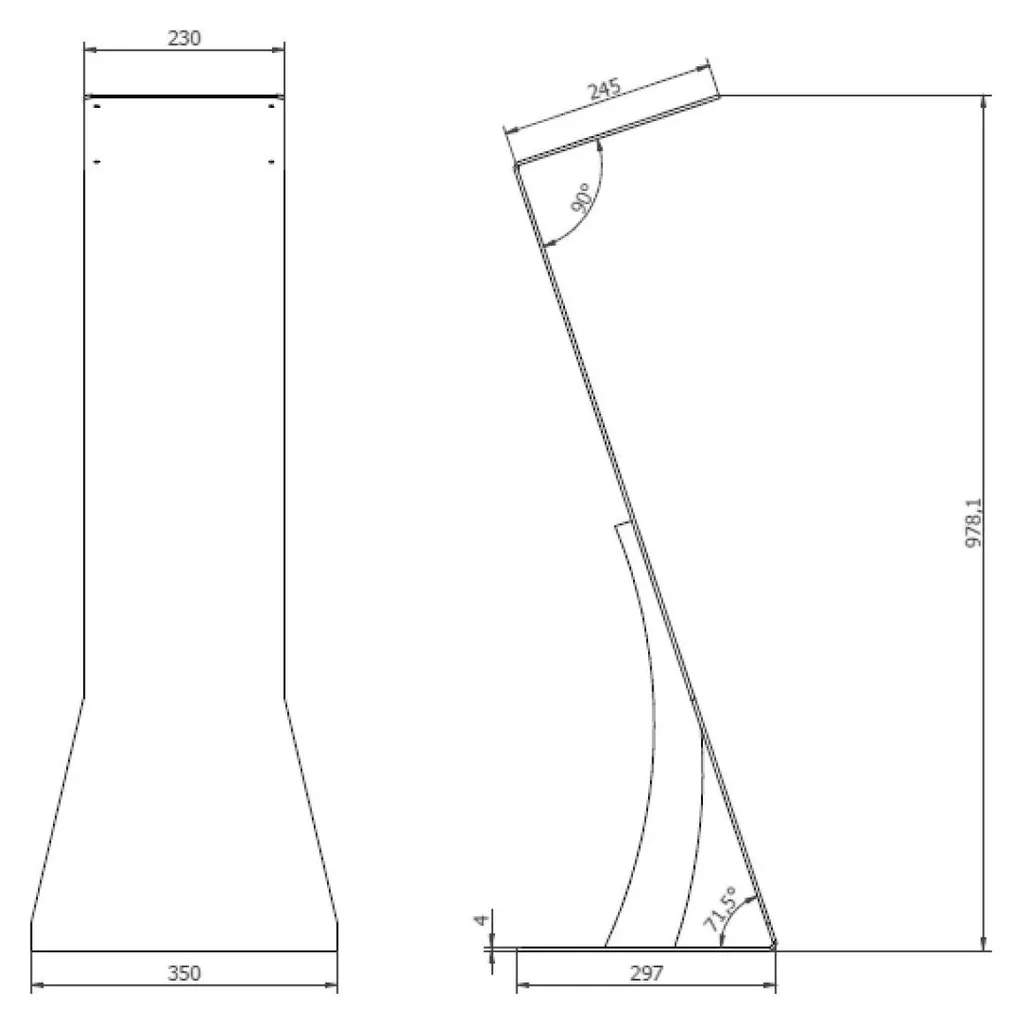 Support de sol Samsung E-Paper 32" : Structure acier, Noir, Stable