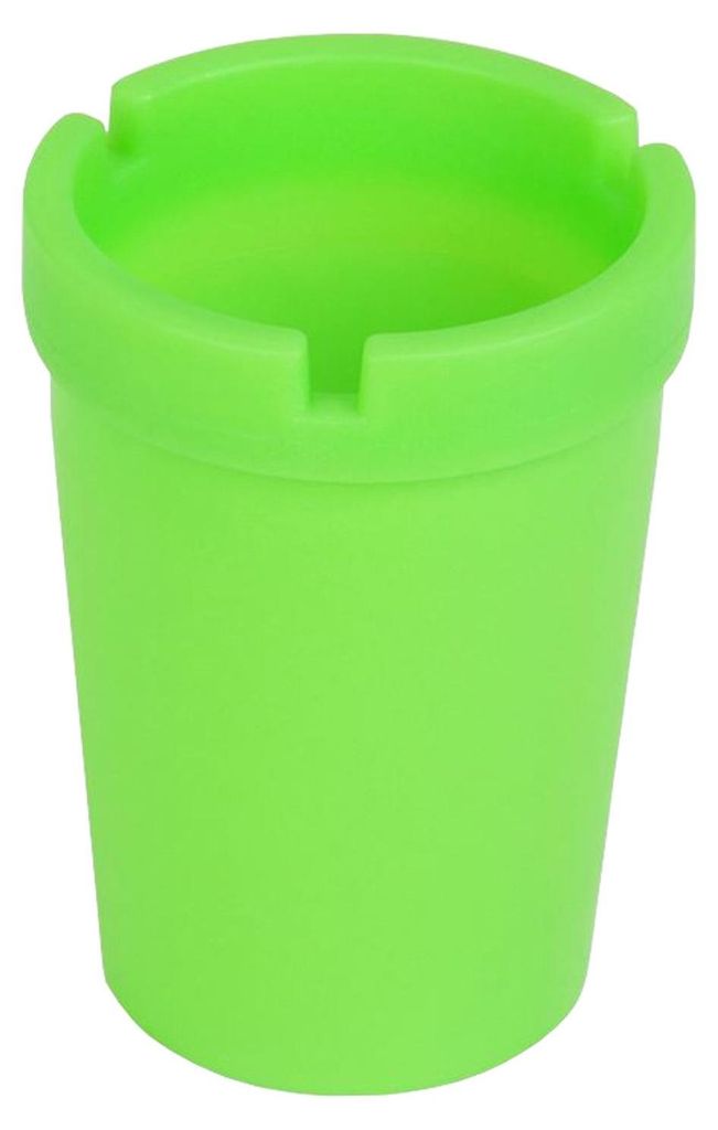 Aschenbecher fluoriszierend neongrün Sturmaschenbecher Produktbild 