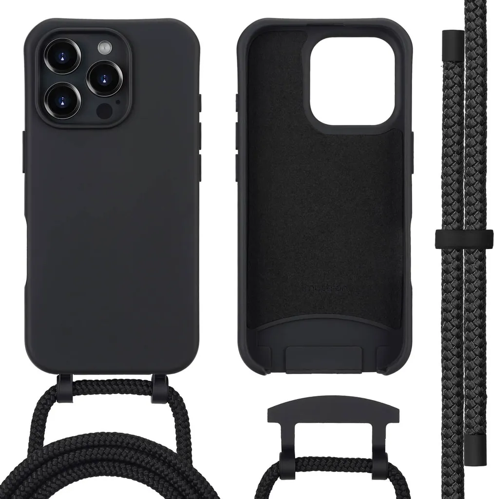 Custodia imoshion iPhone 16 Pro Max MagSafe Nero con Catena