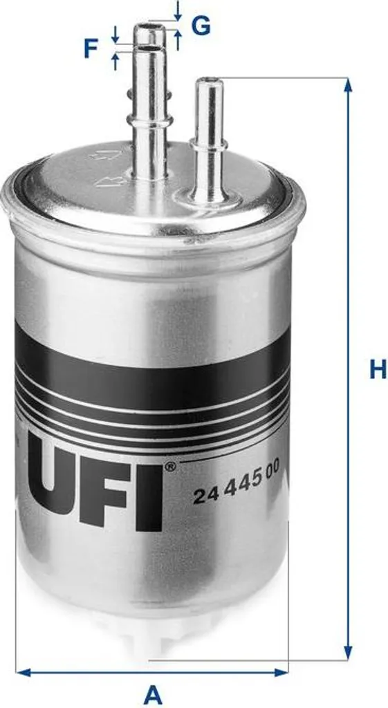 UFI 24.445.00 Filtro Diesel: Protezione Avanzata Iniezione OE 1137026