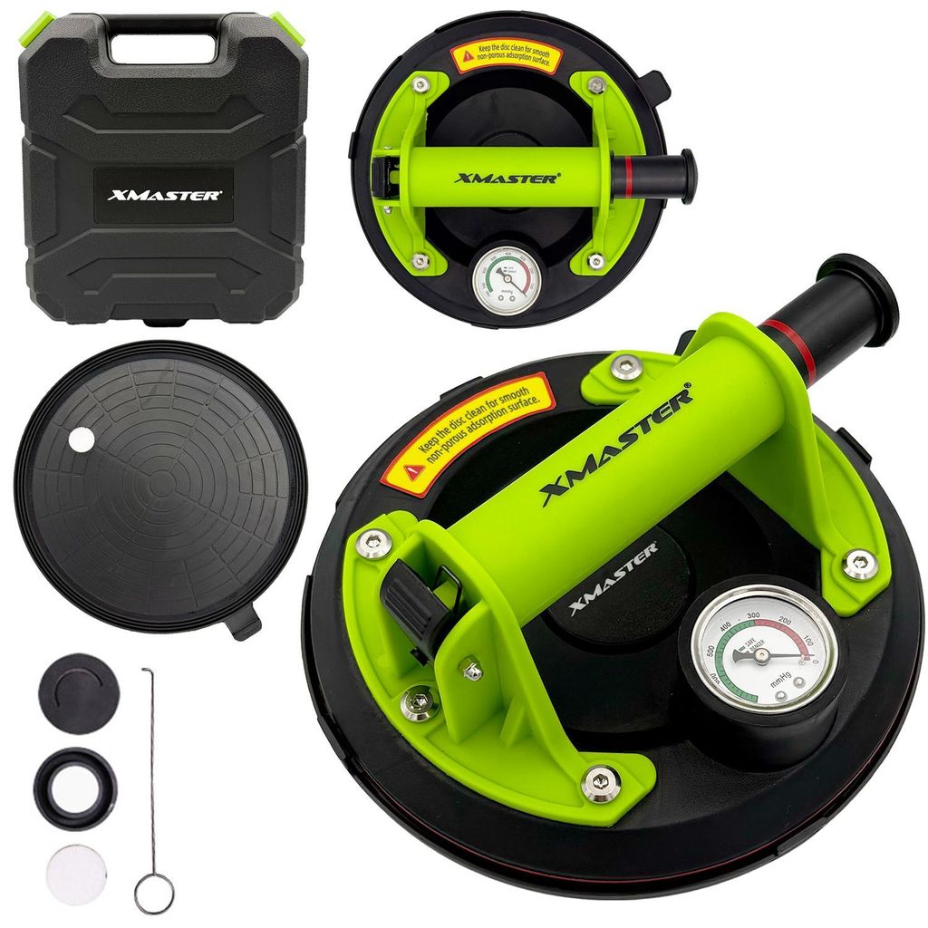 XMaster Vakuumheber mit Manometer, Heber mit Saugnapf für Produktbild 