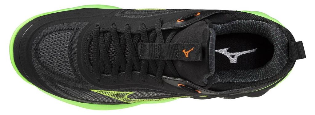 Mizuno Herren Hallenschuh Wave Luminous - V1GA2420, Farbe:Neongrün, Herren Schuhe:38.5
