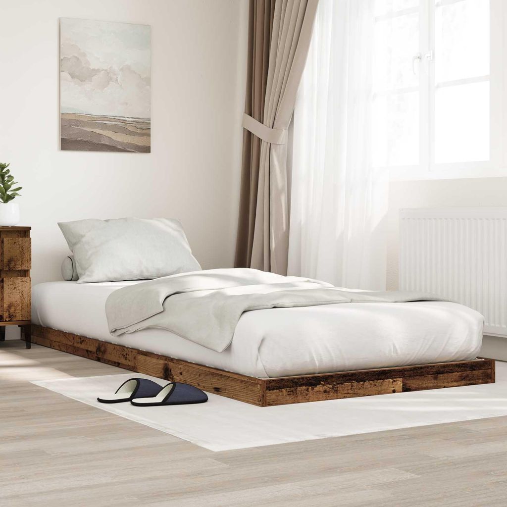 Maison Exclusive - Bodenbettrahmen Altholz 100 x 200 cm Holzwerkstoff