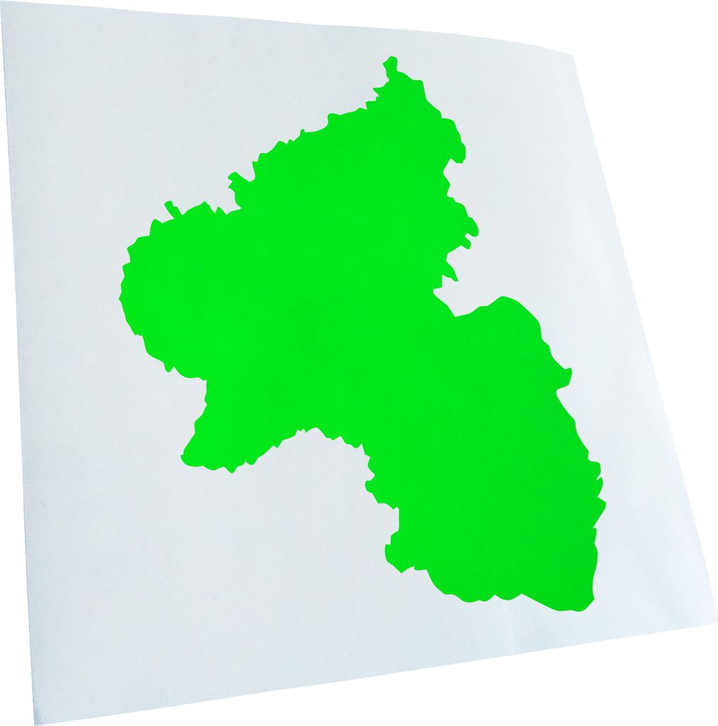 hauptsachebeklebt Kiwistar - Autoaufkleber - Rheinland - Pflaz Deutschland Silhouette Heckscheibe - Aufkleber für Auto Kfz Fahrrad, LKW, Truck Mofa