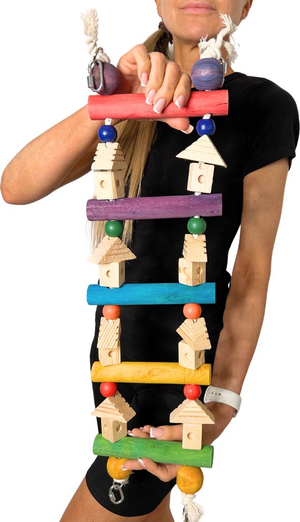 Kletterleiter Für Papageien - Sicheres Spielzeug Für Aktive Vögel