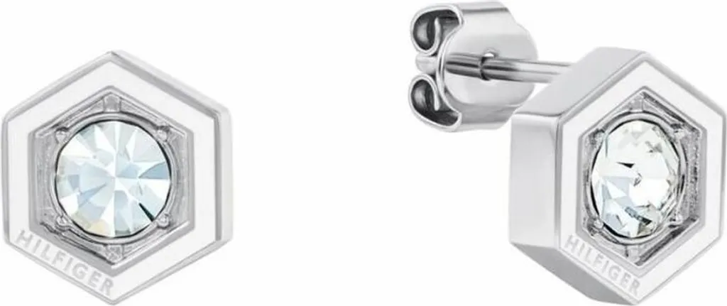 Boucles d'oreilles en acier doré Tommy Hilfiger 2780859 design losange