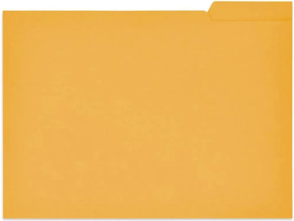 Gio Classeur Folio avec Patte Droite 230 G/m² en Carton Golden One Size