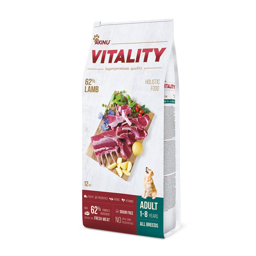 Akinu VITALITY Jehněčí granule krmivo pro psy hypoalergenní Obrázek produktu 