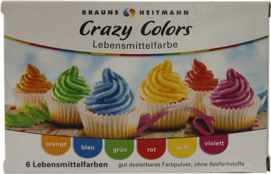 Brauns-Heitmann Lebensmittelfarbe Crazy Colors 6 x 5ml Produktbild 6