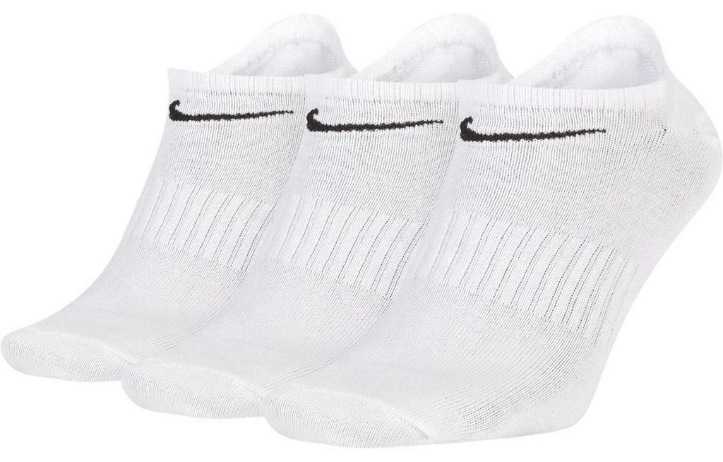 Nike - "Everyday" No-Show-Socken Leicht für Herren/Damen Unisex - Training PP3140 (46 EU - 50 EU) (Weiß)