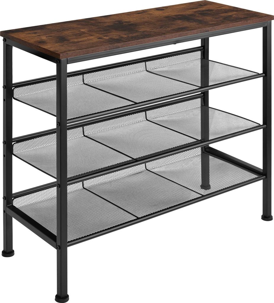 tectake® Schuhregal Wolverhampton 75,5 x 30,5 x 69,5 cm Produktbild 