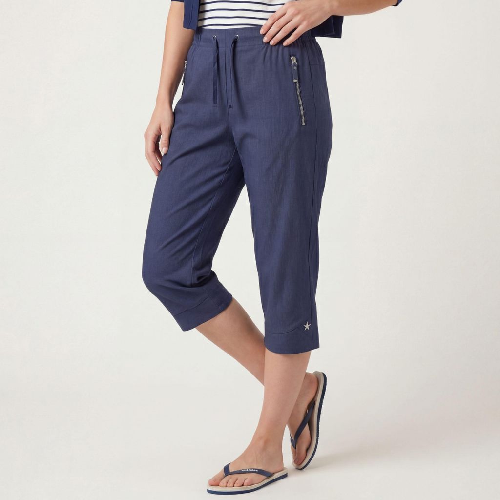 Caprihose OriginalYou 7/8 Freizeithose Nadelstreifenoptik Größe 36-50 für Damen