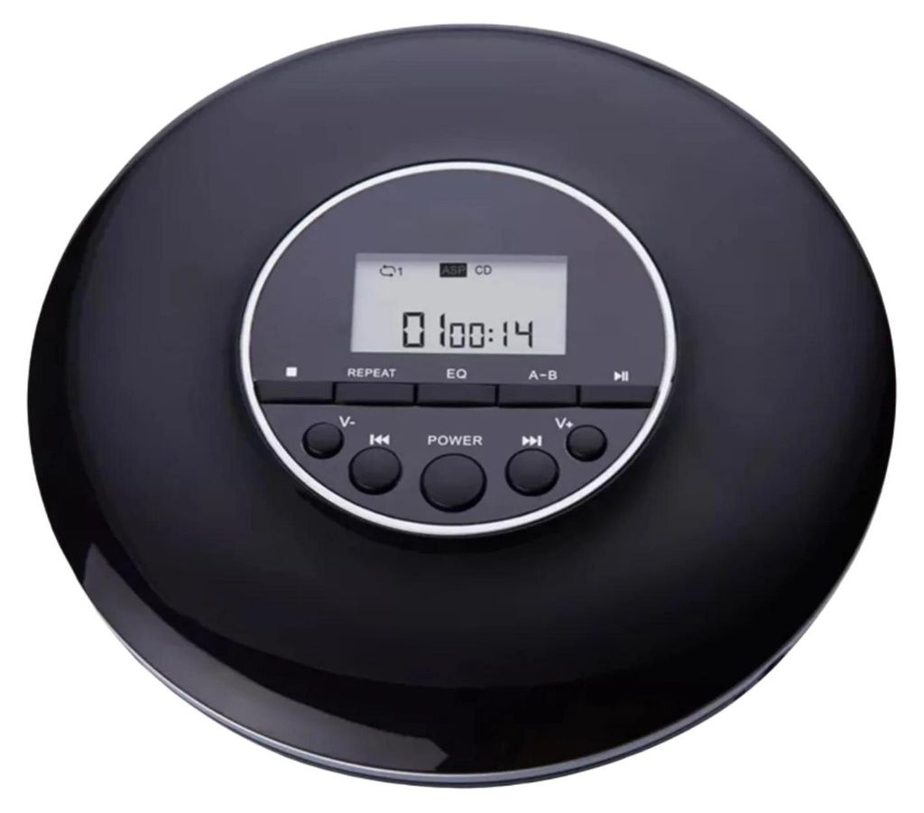 Tragbarer CD-Player - Integrierter Lautsprecher - Kopfhöreranschluss - Repeat-Funktion - MP3-Wiedergabe - Batteriebetrieben - Leicht