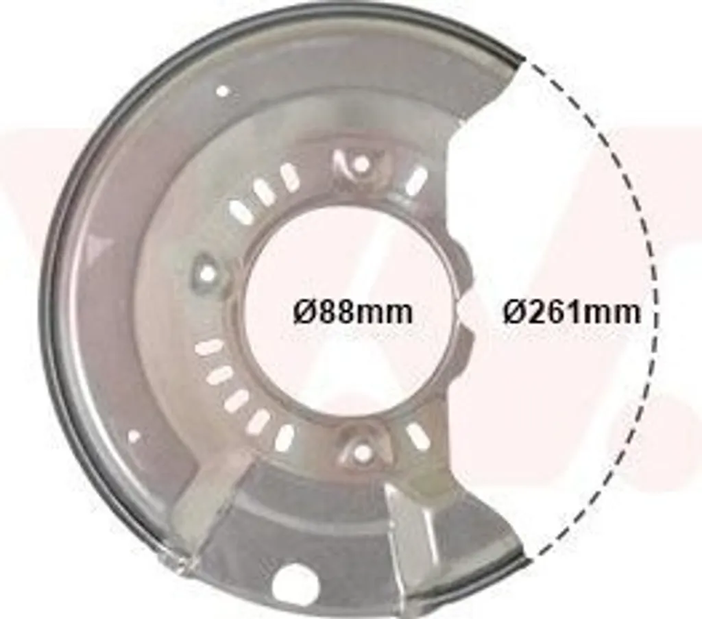 Flasque de protection de frein avant gauche VAN WEZEL 5430371 neuf