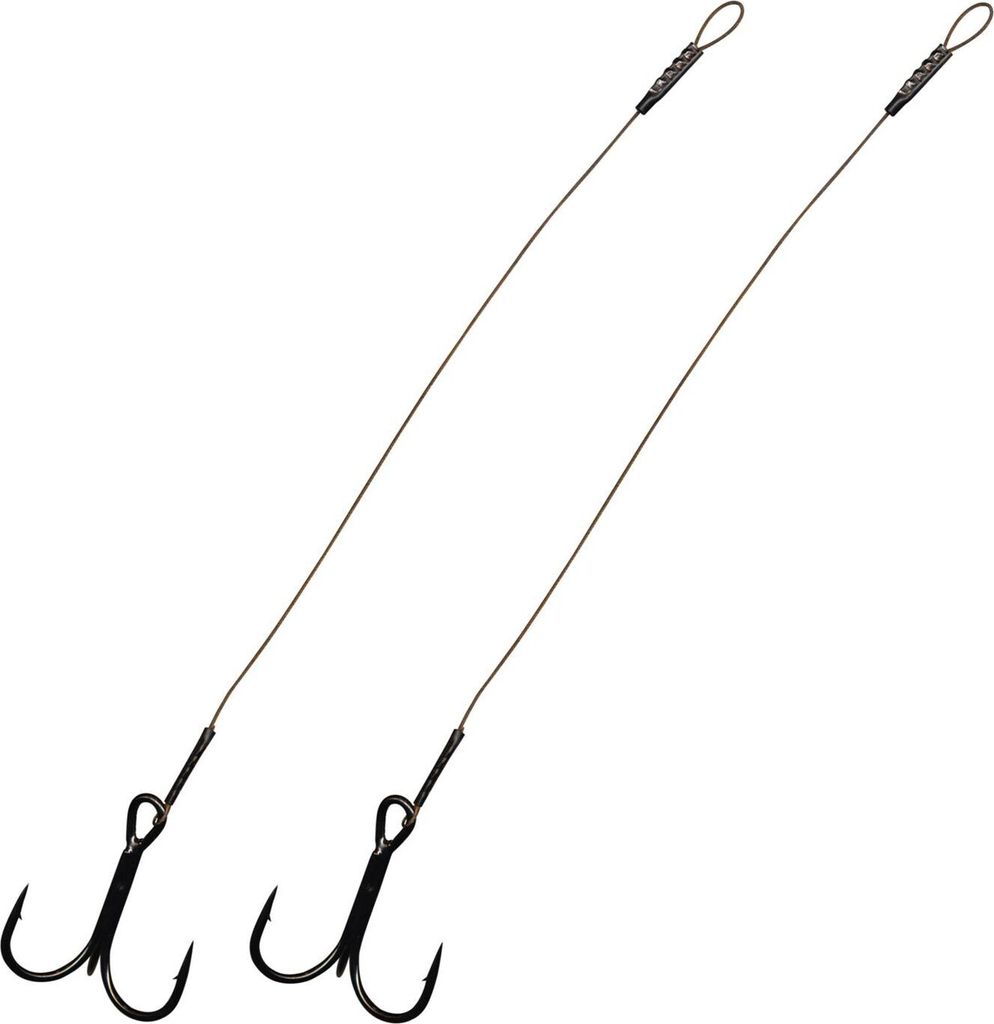 FTM Seika Pro Stinger mit Drilling - 2 Stingerhaken, Länge/ Tragkraft / Hakengröße:13.0cm / 12kg / Gr. 4