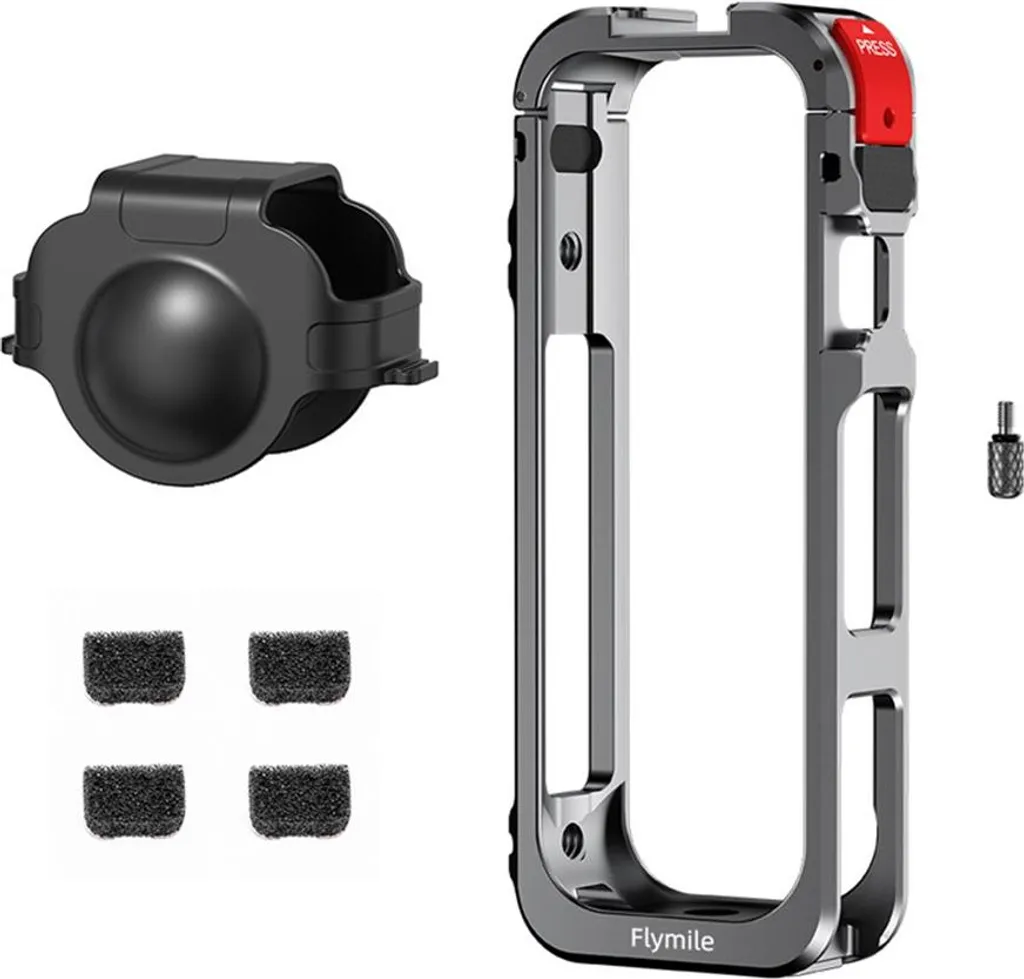 Cage vidéo pour Insta360 X5 idéale pour le vlog et les sports extrêmes