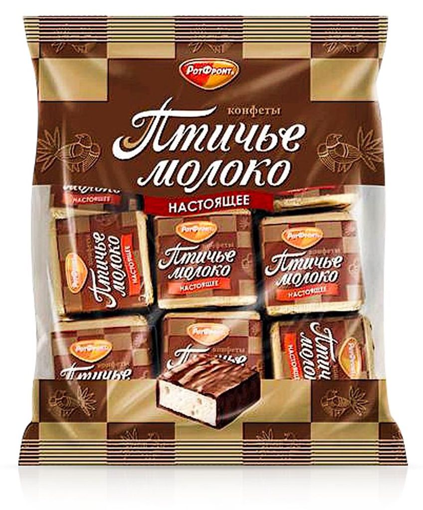 Konfekt - Ptitschje Moloko, mit Sahne-Vanillegeschmack, Rot Produktbild 