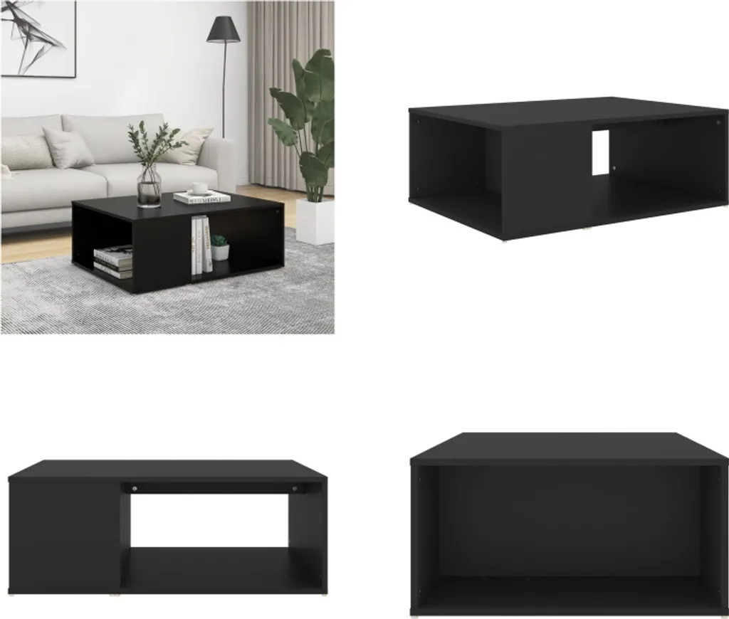 Tavolino Basso Nero 90x67x33 cm vidaXL | Tavolo Soggiorno Economico