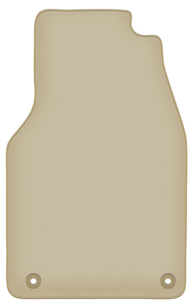 Fahrerfußmatte Velours PREMIUM beige passend für Volkswagen Transporter T4 Multivan (1993-2001, Lieferung) – mit Befestigungen – passgenau