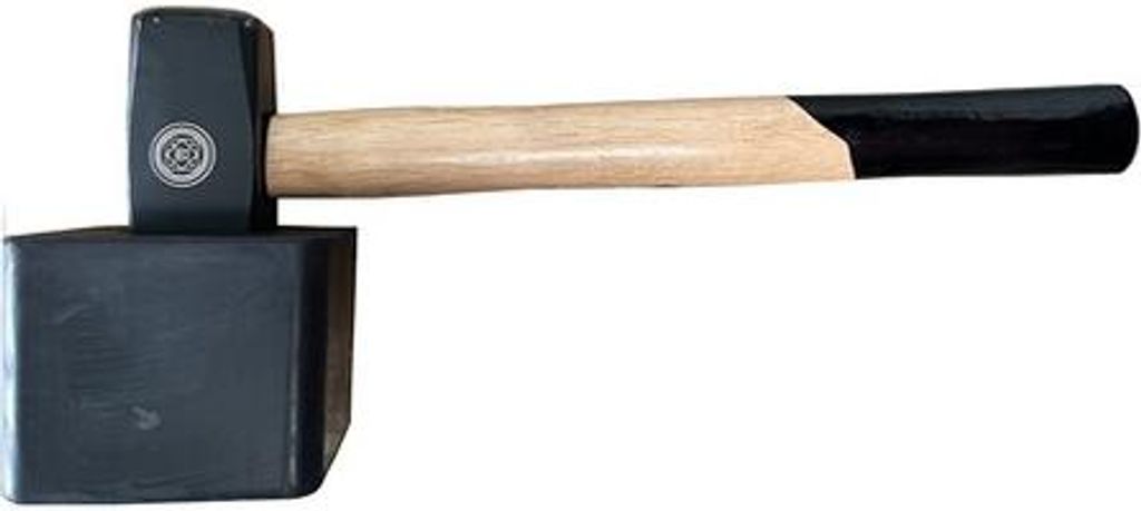MMXX Spezial-Plattenhammer vulk.Aufsatz, eckig, 1500 g