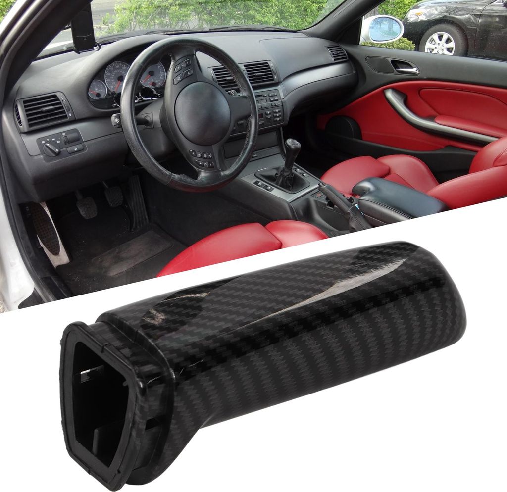 Auto-Handbremsgriffabdeckung, Verkleidung, Handbremshülsenschutz, Automobil-Innendekoration, Kohlefaser-Stil