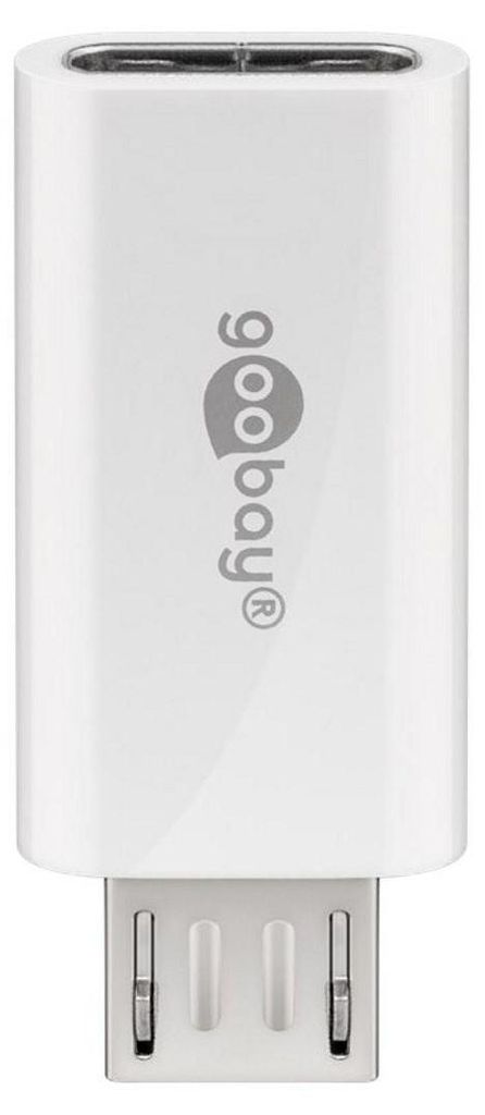 Goobay 55550, USB Micro B, USB C, Biały Zdjęcie produktu 